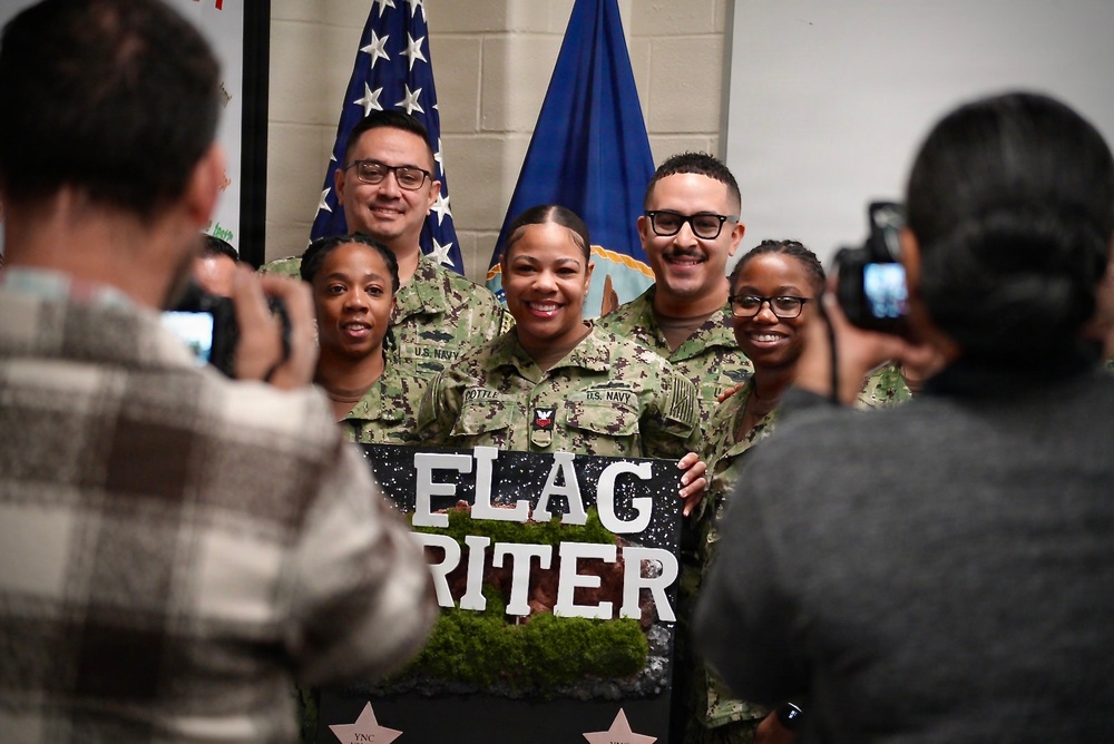 Religious Program Specialist Makes History Graduating Navy Flag Writer Course