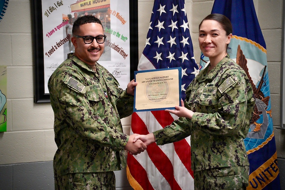 Religious Program Specialist Makes History Graduating Navy Flag Writer Course