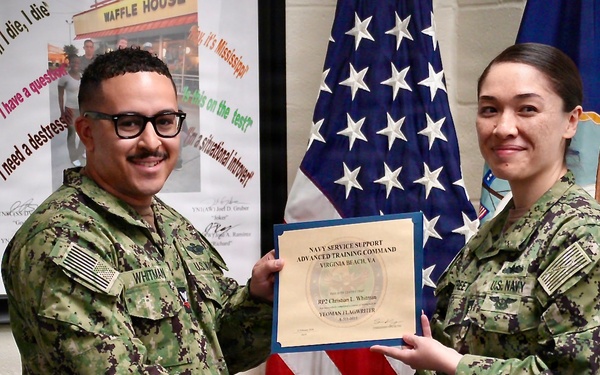 Religious Program Specialist Makes History Graduating Navy Flag Writer Course