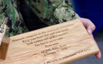 Religious Program Specialist Makes History Graduating Navy Flag Writer Course