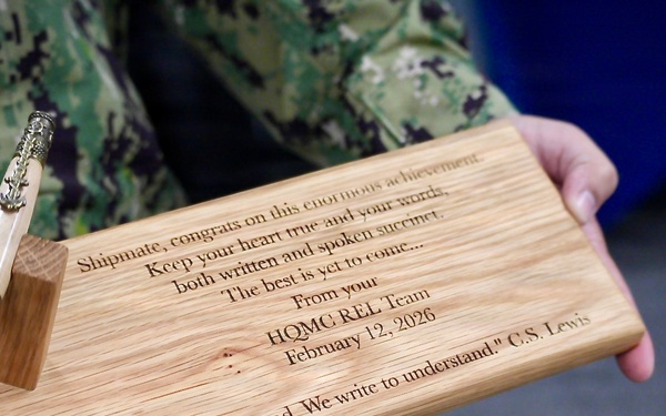 Religious Program Specialist Makes History Graduating Navy Flag Writer Course