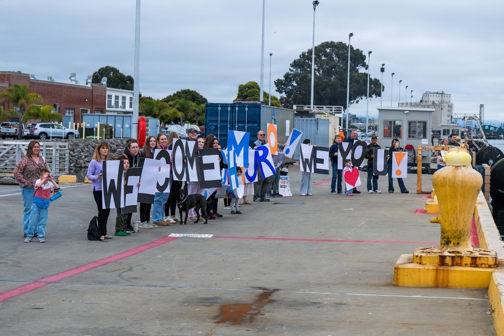Coast Guard Cutter Munro crew returns home 119-day, multi-mission patrol