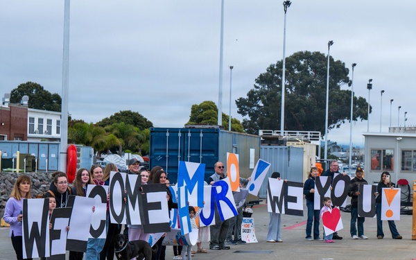 Coast Guard Cutter Munro crew returns home 119-day, multi-mission patrol