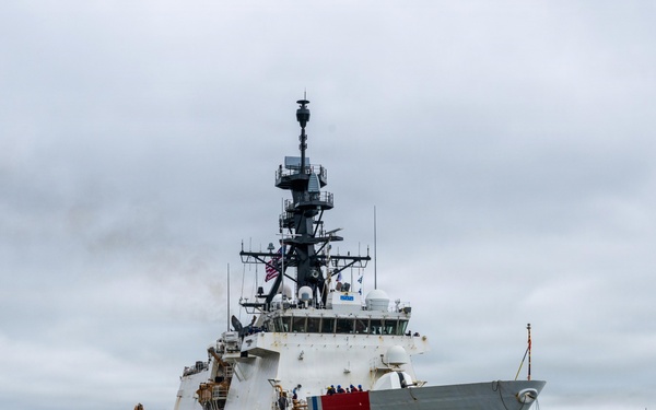 Coast Guard Cutter Munro crew returns home after 119-day, multi-mission patrol