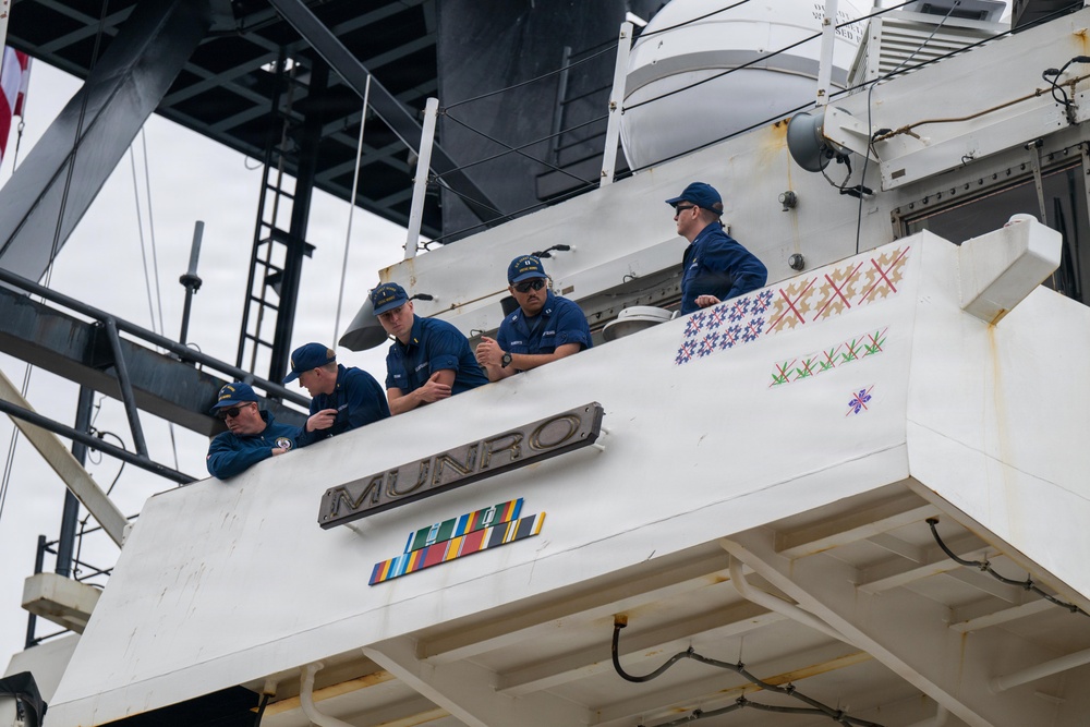 Coast Guard Cutter Munro crew returns home after 119-day, multi-mission patrol