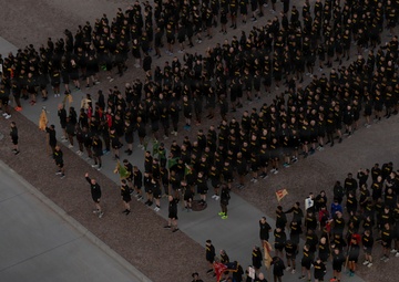 Combat Aviation Brigade, 1st Armored Division soars over division run