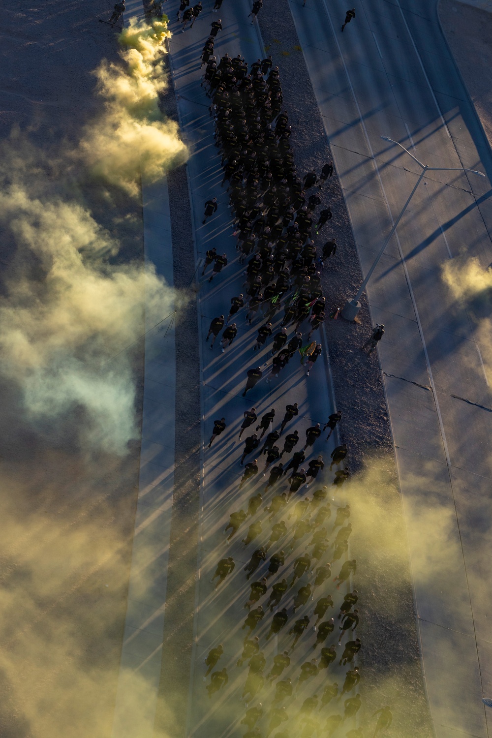 Combat Aviation Brigade, 1st Armored Division soars over division run