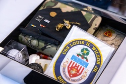 Mast Stepping Ceremony of the Future USS Louis H. Wilson, Jr. (DDG 126)