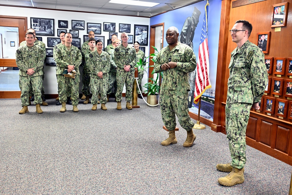 Lt. j.g. Watts promotes to lieutenant