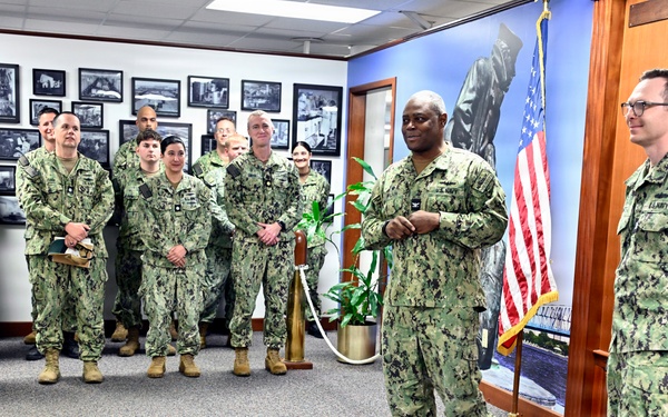 Lt. j.g. Watts promotes to lieutenant