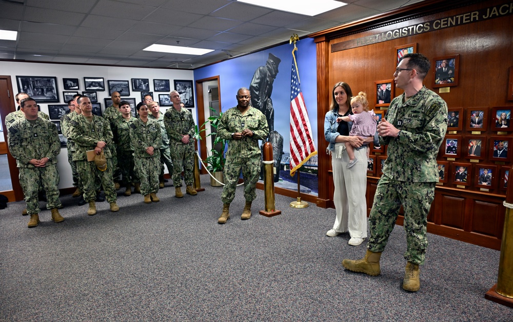 Lt. j.g. Watts promotes to lieutenant