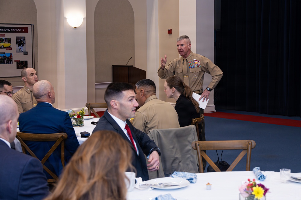 The Commandant, Gen. Eric M. Smith attends the 2026 U.S. Marine Congressional Staffer Breakfast
