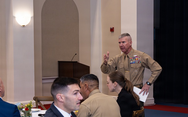 The Commandant, Gen. Eric M. Smith attends the 2026 U.S. Marine Congressional Staffer Breakfast