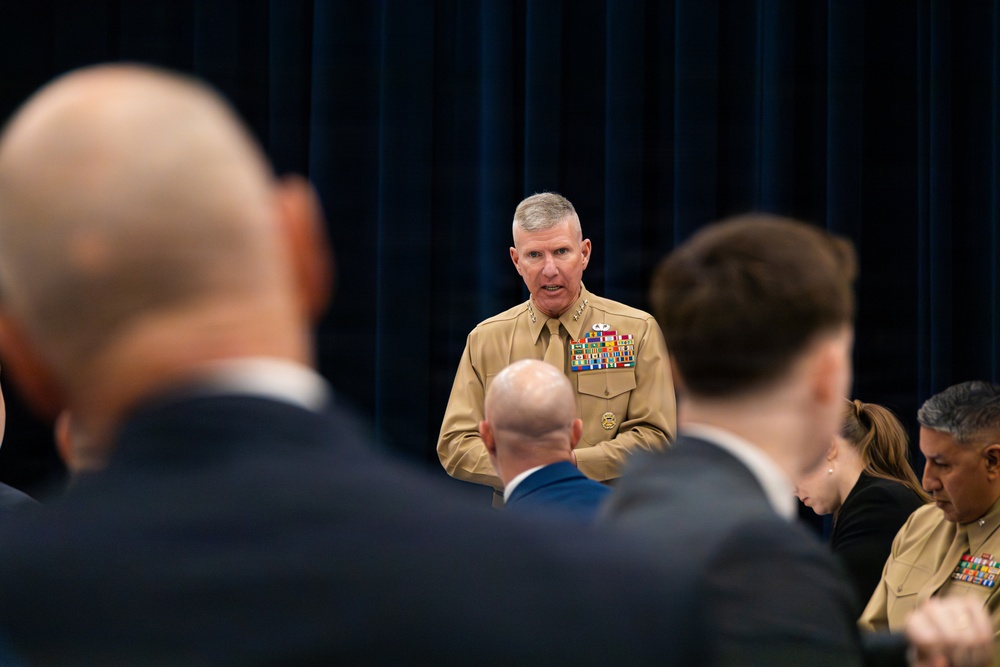 The Commandant, Gen. Eric M. Smith attends the 2026 U.S. Marine Congressional Staffer Breakfast