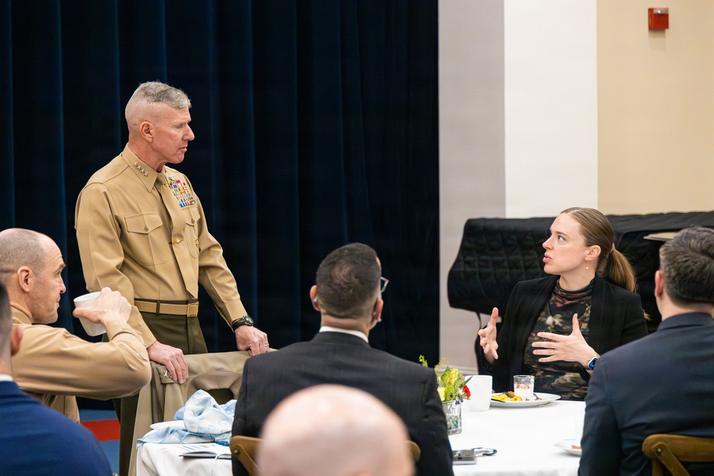 The Commandant, Gen. Eric M. Smith attends the 2026 U.S. Marine Congressional Staffer Breakfast