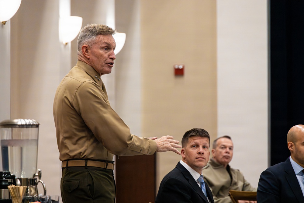 The Commandant, Gen. Eric M. Smith attends the 2026 U.S. Marine Congressional Staffer Breakfast