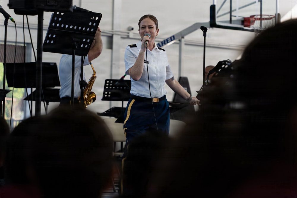 Missouri Army National Guard Band performs for Balboa Academy