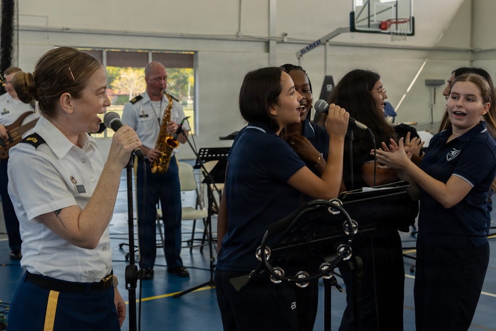 Missouri Army National Guard Band performs for Balboa Academy