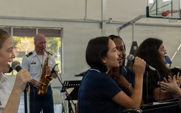 Missouri Army National Guard Band performs for Balboa Academy