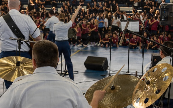 Missouri Army National Guard Band performs for Balboa Academy