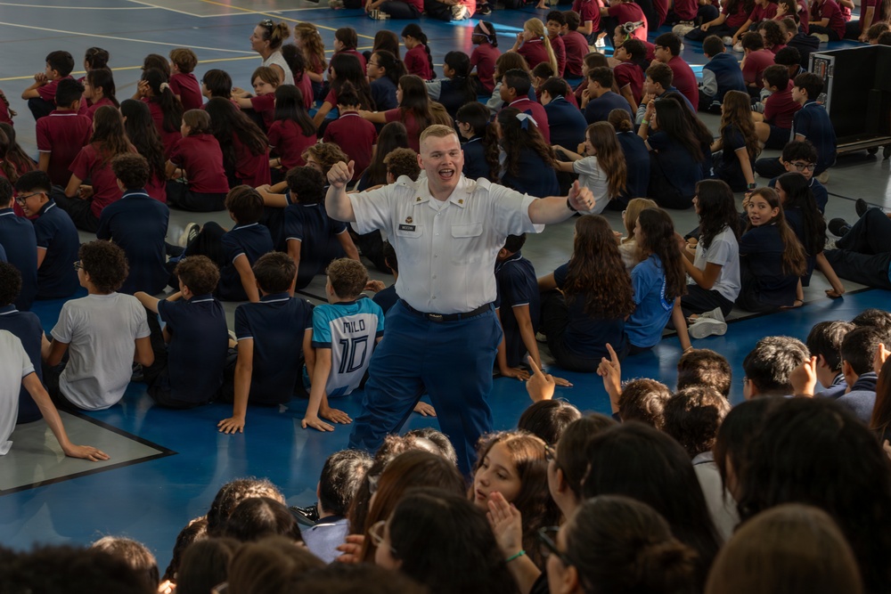 Missouri Army National Guard Band performs for Balboa Academy