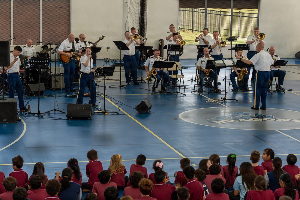 Missouri Army National Guard Band performs for Balboa Academy