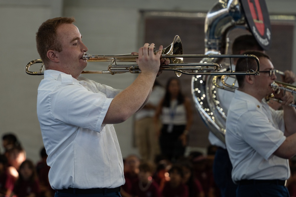 Missouri Army National Guard Band performs for Balboa Academy