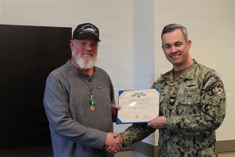 Edward Garrison recognized with Civilian Service Commendation Medal