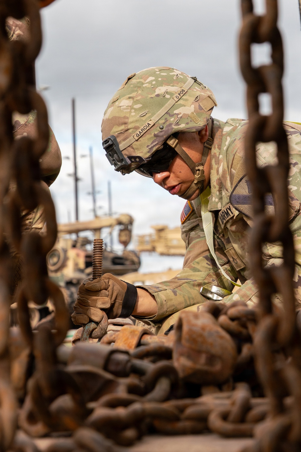1st Cavalry Division Troopers conduct rail operations
