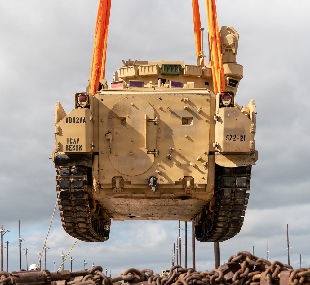 1st Cavalry Division Troopers conduct rail operations