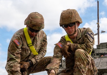 1st Cavalry Division Troopers conduct rail operations