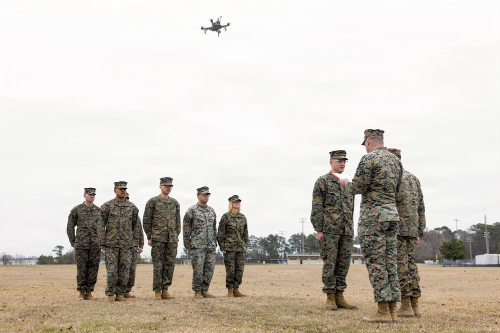 Sgt. Henry Volpe is Awarded a Navy and Marine Corps Commendation Medal