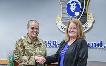 AFMC Leadership Visit AFIMSC to Engage Airmen