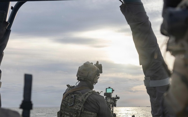 USCG MSRT-E conducts live-fire training at Cherry Point waterways