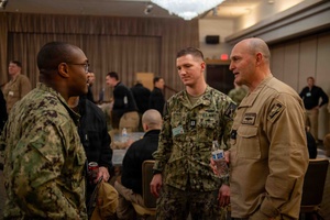 AFN Naples Radio News - Adm. Daryl Caudle's First Notes and the Junior Officer Symposium