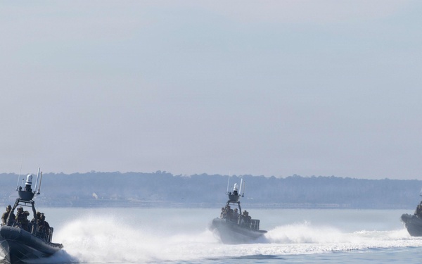 USCG MSRT-E conducts live-fire training at Cherry Point waterways