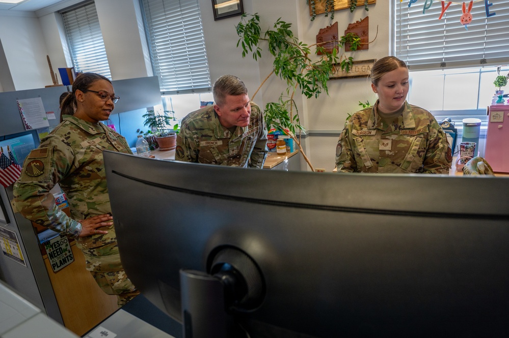 Brig. Gen. Lance R. French, Deputy Assistant Secretary for Contracting visits 90th Contracting