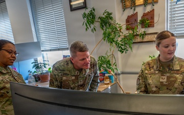 Brig. Gen. Lance R. French, Deputy Assistant Secretary for Contracting visits 90th Contracting