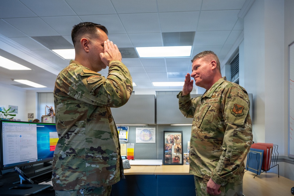 Brig. Gen. Lance R. French, Deputy Assistant Secretary for Contracting visits 90th Contracting