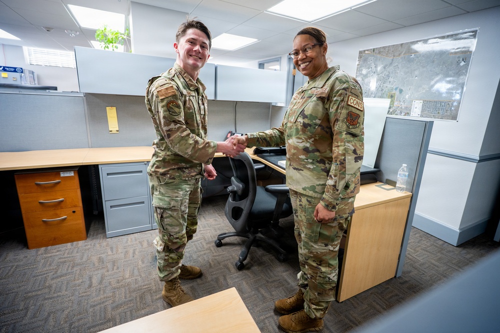 Brig. Gen. Lance R. French, Deputy Assistant Secretary for Contracting visits 90th Contracting