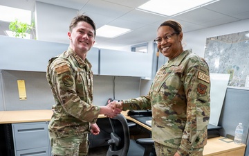 Brig. Gen. Lance R. French, Deputy Assistant Secretary for Contracting visits 90th Contracting