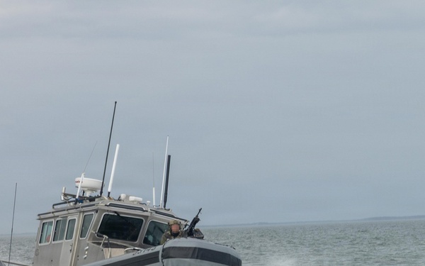 USCG MSRT-E conducts live-fire training at Cherry Point waterways