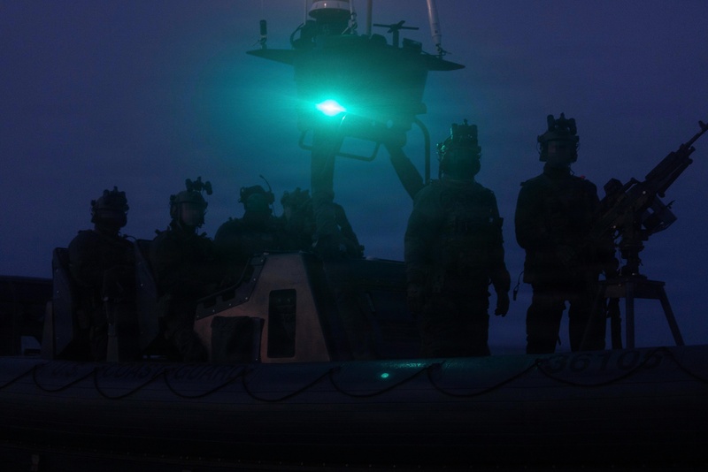 USCG MSRT-E conducts live-fire training at Cherry Point waterways