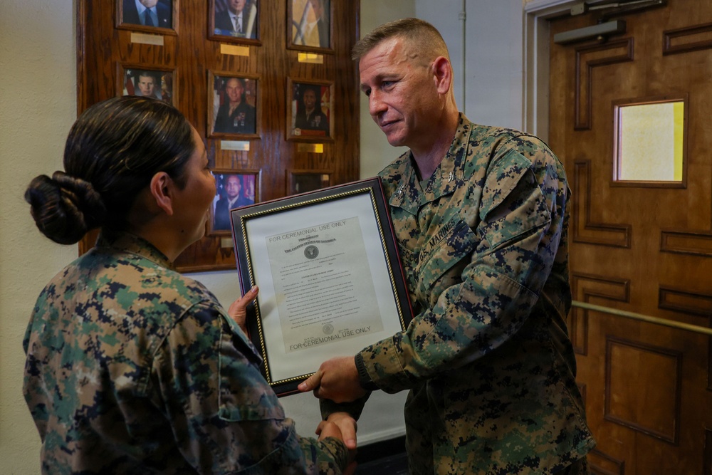 Promotion: Maj. Yuridiana Lopez