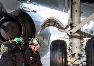 Patrol Squadron (VP) 1 Sailors Conduct Maintenance on P-8A