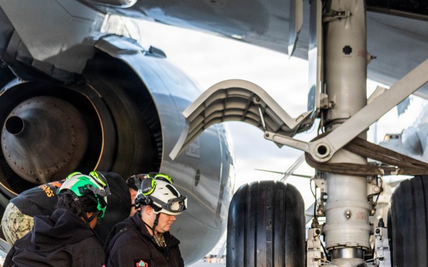 Patrol Squadron (VP) 1 Sailors Conduct Maintenance on P-8A