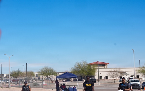 1st Armored Division Soldiers participate in the Strong Man Competition