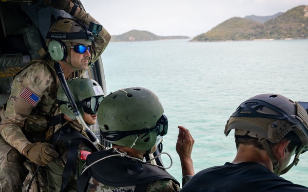 U.S. and Royal Thai Navies conduct freefall jump operations during CG26