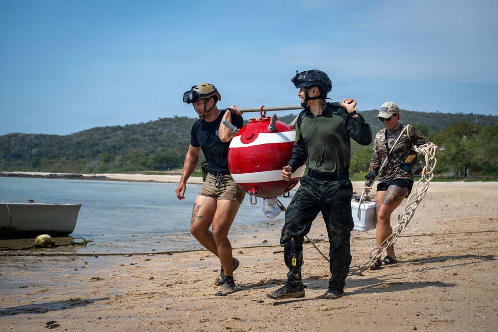 U.S. and Royal Thai Navies conduct freefall jump operations during CG26