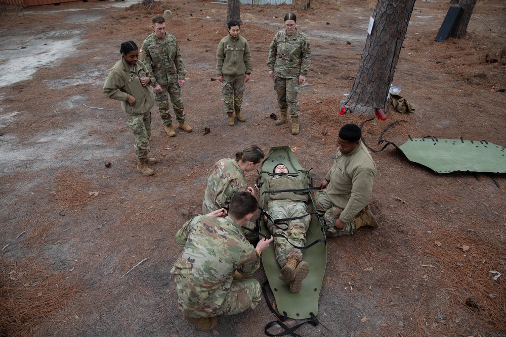 First Year Graduate Veterinary Education officers conduct tactical combat care training during Military Working Dog Week 2026